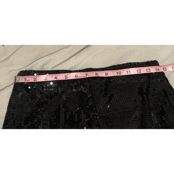 Black Sequin Shorts Adult Large By Spirit Party Dance Gymnastics - Picture 3 of 7